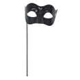 thumbnail image 3 of Máscara de de Halloween, accesorio de disfraz, máscara facial de fiesta versátil con palos para decoración de carnaval, disfraz de Mardi negro, 3 of 7