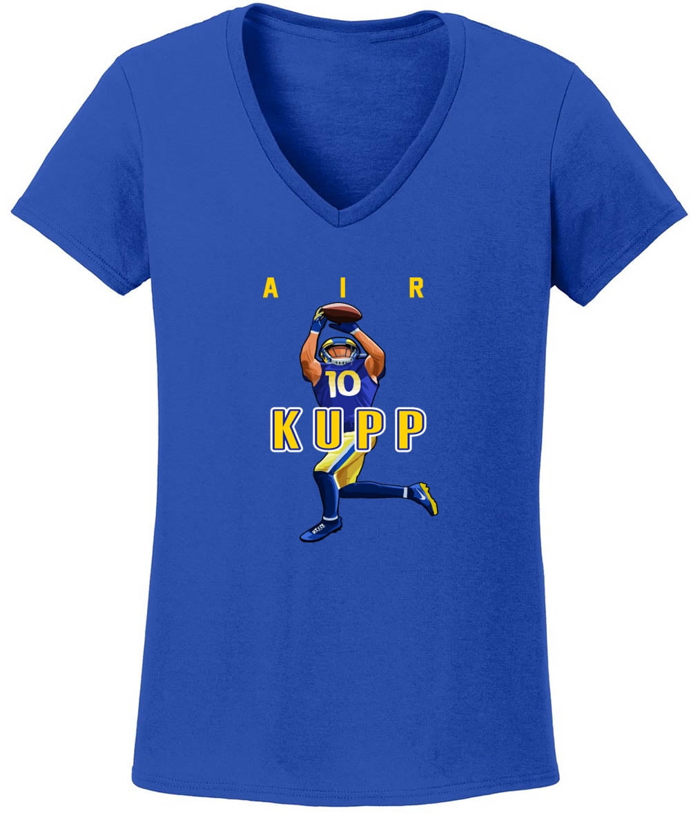 Cooper Kupp Nfl Rams T Shirt BLUE Rams Cooper Kupp Air LADIES V