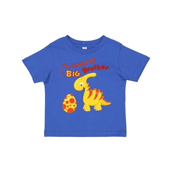 Inktastic I'm Gonna Be a Big Brother-dino Boys Toddler T-Shirt