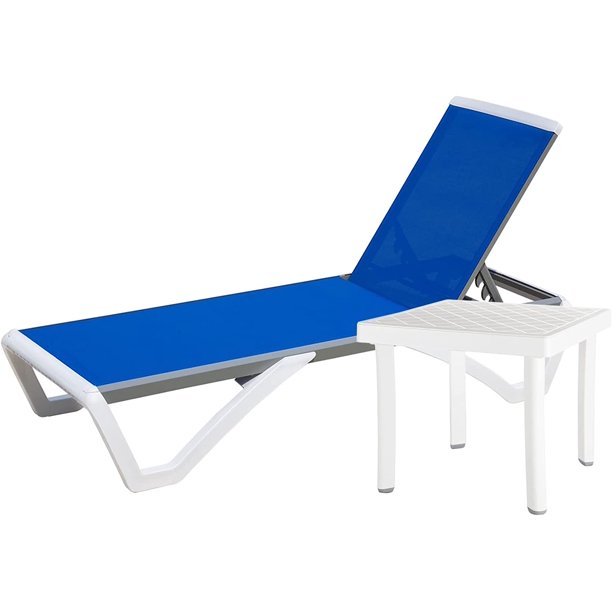 Domi Outdoor Living Adjustable Chaise Lounge Aluminum Outdoor Patio