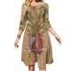 thumbnail image 1 of Vestido de fiesta de noche Dionaea Heart (Venus Flytrap), vestido sexy midi para mujer, vestido dulce de una pieza coreano, 1 of 6