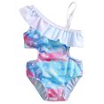 thumbnail image 1 of Traje de baño para bebé niña traje de baño para niñas Morgan Floral Ruffle 1 hombro traje de baño de 1 pieza, 1 of 5