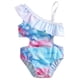 thumbnail image 1 of Traje de baño para bebé niña traje de baño para niñas Morgan Floral Ruffle 1 hombro traje de baño de 1 pieza, 1 of 5