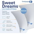 thumbnail image 3 of Continental Bedding P550-Med-Q2 Bed Pillow, Queen (Pack of 2), White 2 Count, 3 of 9