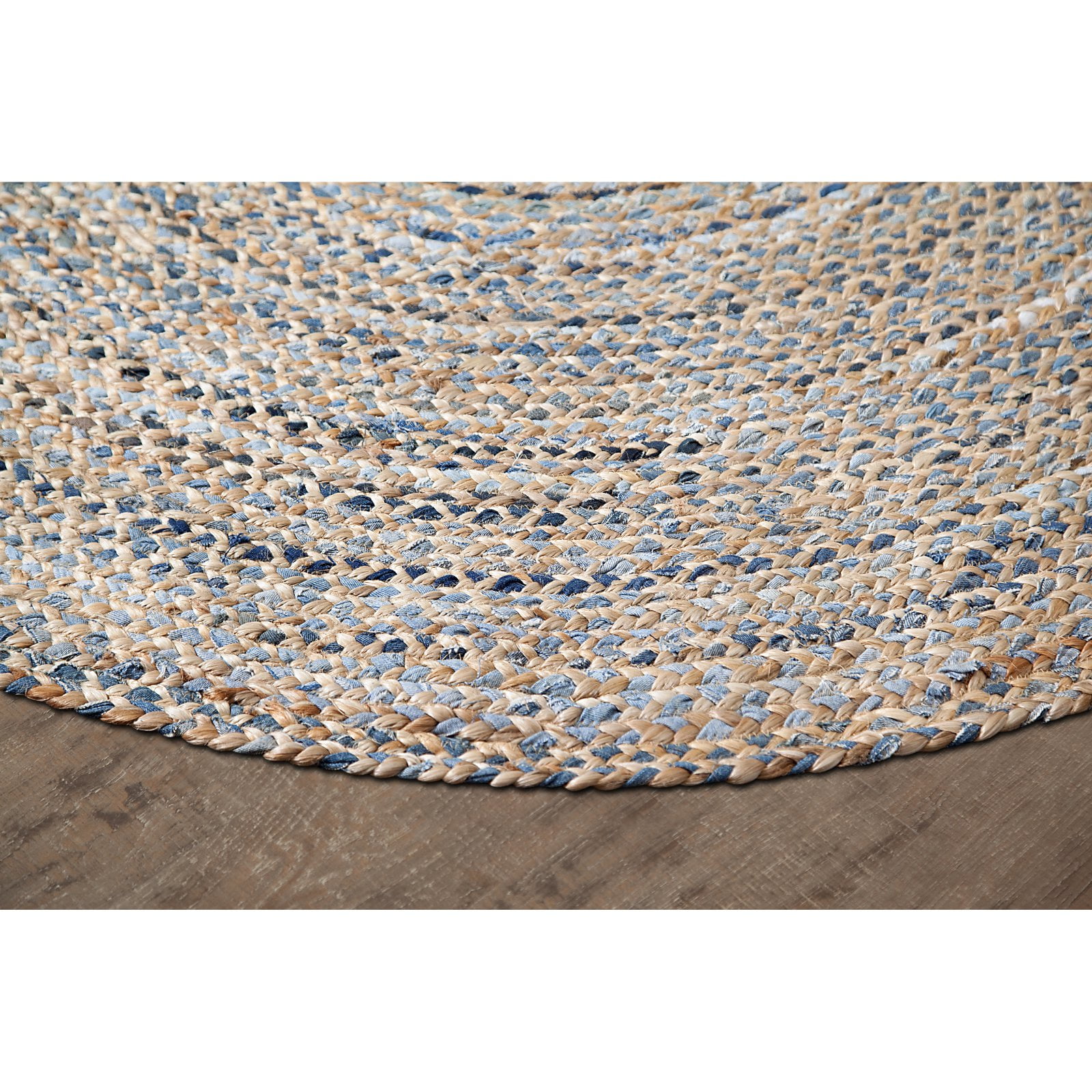 Kerala Denim And Jute Rug 6 Round