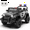 Black Police Car, variant on Xuanlur 12V Kids Ride on Car with Remote Control, Ride on Toys w/ Dual Drive, Four-Wheel Suspension, Bluetooth Music, LED Lights, USB, Shock Absorption, Toys Car for Kids Aged, Black