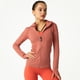 thumbnail image 2 of Ropa de secado rápido con capucha Ropa de entrenamiento para mujer Chaqueta para correr Cremallera sin costuras Ropa de fitness Ropa deportiva ajustada de manga larga, 2 of 6