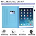 thumbnail image 3 of Case for iPad 9.7 2018 2017 / iPad Air 2 / iPad Air, Premium Leather Folio Stand Wallet Kids Case with Auto Sleep/Wake for iPad 9.7 inch (6th Gen, 5th Gen)/iPad Air 2/iPad Air,Butterfly, 3 of 8