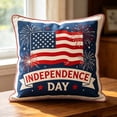 thumbnail image 1 of 4th Of July Independence Day Pillow Covers Patriotic Flag Throw Pillow Cases And Decorative Cushion Covers For Home Sofa Couch, 1 of 7