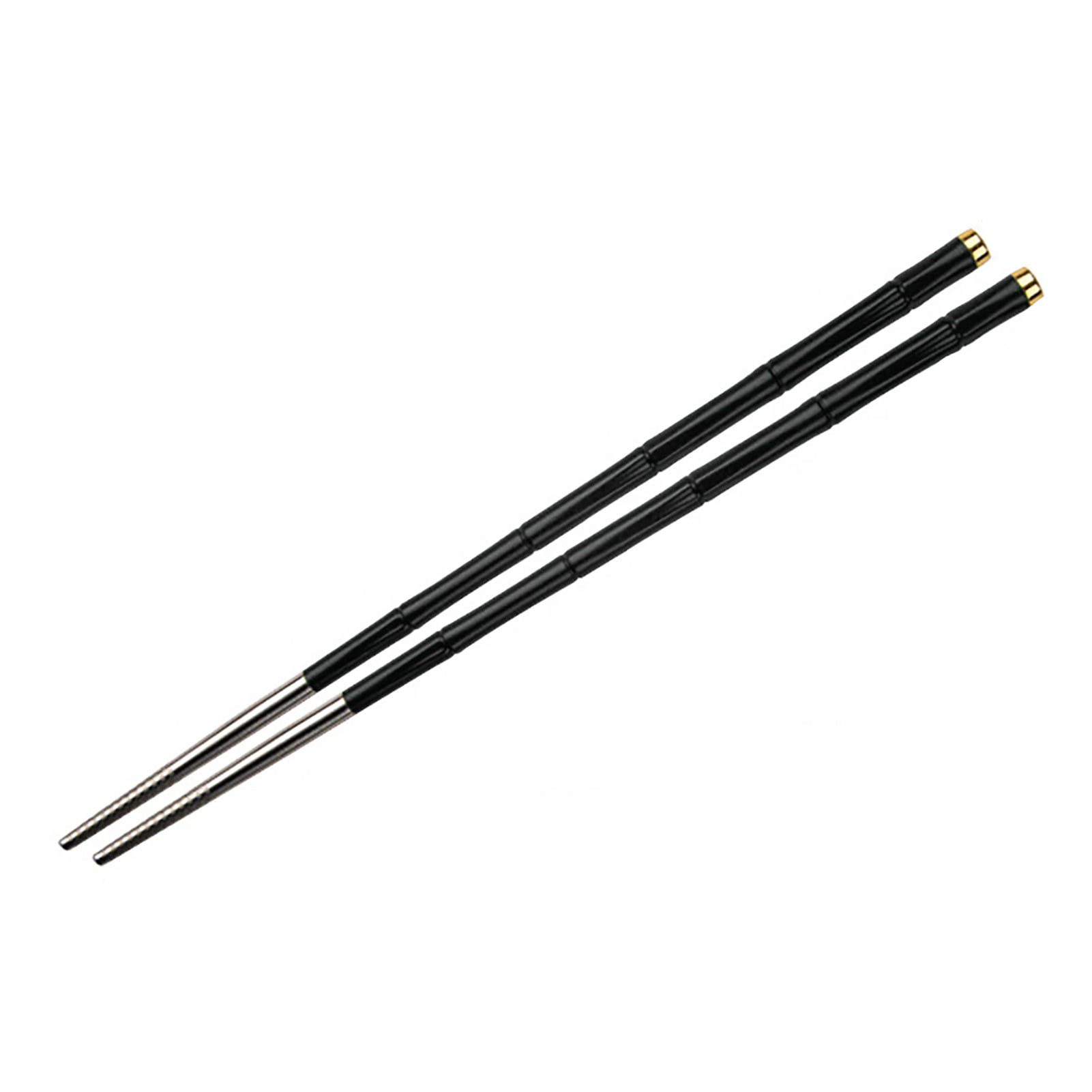 1/5 Pair Chinese Stylish Non-slip Design Chop Sticks Stainless Steel Chopsticks 