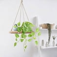 thumbnail image 6 of Dienrx 50Cm Artificial Pothos Hanging Plant with White Ceramic Pot, Realistic Indoor Greenery for Home Decor, Desk, Shelf, Bathroom, and Office Decoration, Easy to Assemble, 6 of 6