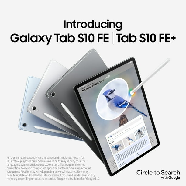 Galaxy Tab S10 FE + グレー Sペン付き (SM-X620) Samsung Galaxy Tab S10 FE, 12GB+256GB, Gray - Walmart.ca