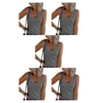 thumbnail image 3 of Jumpingount Camisetas sin mangas transpirables para mujer Stay Cool All Summer Long Womens Vest Top Tank Top Mujer Black Vest Top gris 2XL 1 Type2 NO2, 3 of 6