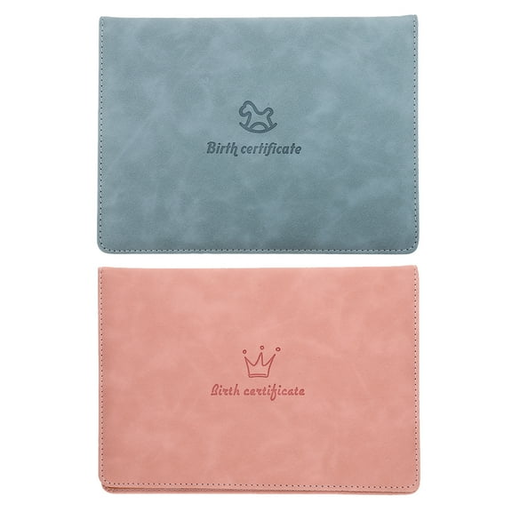 MANLINGDA 2pcs Birth Certificate Sleeve Birth Home Birth Certificate Protective Sleeve Certificate Protector