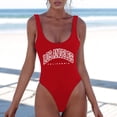 thumbnail image 4 of MDUKONU Women's Plus Size Tankini Swimsuit Ruched Swimsuit Red S, 4 of 5