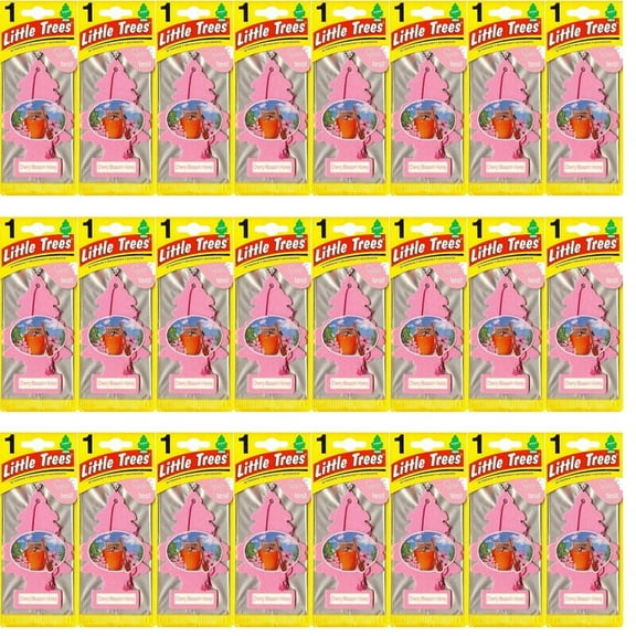 24 SINGLE PACKS Of Little Trees Cherry Blossom Honey Car & Home Hanging Air Fresheners