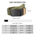 thumbnail image 4 of GAEKEAO Belt for Men Stretch Nylon Ratchet Belt Web Work Men Belts with Automatic Slide Buckle，Adjustable Trim to Fit, 4 of 8