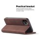 thumbnail image 4 of (Marrón) Funda de cuero magnética para iPhone 14 PRO MAX (6.7), Funda de TPU a prueba de golpes, Funda tipo billetera de cuero PU, Ranura para tarjeta, Cierre magnético, 4 of 5