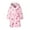 Pink B, variant on Kids Toddler Girls Boys Cartoon Bathrobe,Skin-Friendly Soft Robe Pajamas with Belt Hooded Bath Towel Sleepwear Casual Cotton Fleece Bathrobe for 2-13Y