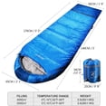 thumbnail image 4 of RedSwing Kids Mummy Sleeping Bag for Camping, 3 Season Cold Weather Sleeping Bag Fit Boys,Girls & Teens, Blue with 3.3lbs Filling, 4 of 8