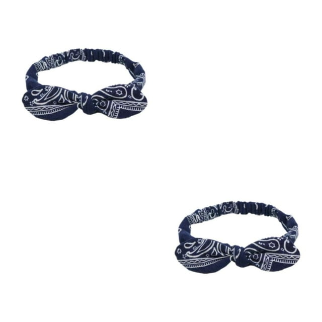 Redempat Stylish Hairband With Sweat Absorbent Features Stay Fresh And Fashionable Navy Blue 2Set