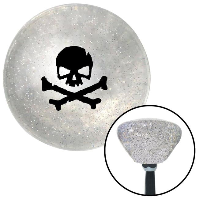 American Shifter 8859 Stripe Shift Knob with M16 x 1.5 Insert Black Skull 5