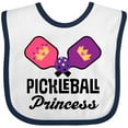 thumbnail image 3 of Inktastic Pickleball Princess Girls Baby Bib, 3 of 4
