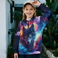 thumbnail image 2 of Uorisanigo Girls Half Zip Collar Sweatshirts Soft School Galaxy Wolf Quarter Zipper Cropped Sweatshirt Oversized Long Sleeve Pullover Jackets for Teen Girls Winter Clothes, 2 of 7