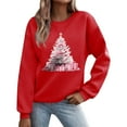 thumbnail image 2 of Mgmyaa Christmas Sweatshirt for Women Light Sweatshirts Long Sleeve Shirts Crewneck Pullover Tops, 2 of 5