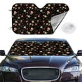 thumbnail image 2 of Balery Red White Flowers Print Car Windshield Sun Shade,Windshield Sunshade for Car Pickup Truck SUV Accessories-Medium, 2 of 7