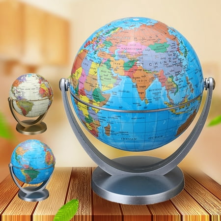 - 360° Rotating Globe Earth Ocean World Geography Map Children Educational Toy Office Decor Christmas Gift