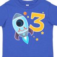 thumbnail image 4 of Inktastic Rocket Space Ship Happy Third Birthday Boys or Girls Toddler T-Shirt, 4 of 5