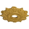 thumbnail image 3 of Ekena Millwork 17 1/2"OD x 4"ID x 1"P Preston Ceiling Medallion (Fits Canopies up to 4"), Hand-Painted Iridescent Gold, 3 of 5