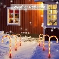 thumbnail image 6 of 6 Pack Christmas Candy Cane Pathway Garden Lights for Outdoor Patios, Walkways, and Holiday Celebrations, Xmas Decorations, 6 of 10
