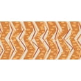 thumbnail image 4 of Burnt Orange Piggy Bank, Chevron Zigzags Pattern with Stripe and Dots Geometrical, Ceramic Coin Bank Money Box for Cash Saving, 3.6" X 3.2", Burnt Orange Off White, by Ambesonne, 4 of 4