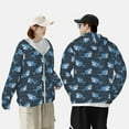 thumbnail image 4 of Rocae Funny Sharks Breathable Sun Protection Hoodie Quick-Dry Lightweight Long Sleeve Hoodie Unisex Running Sports Shirt-X-Large, 4 of 7