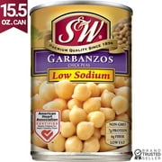S&W Garbanzo Beans - Low Sodium - 15.5 oz. Can