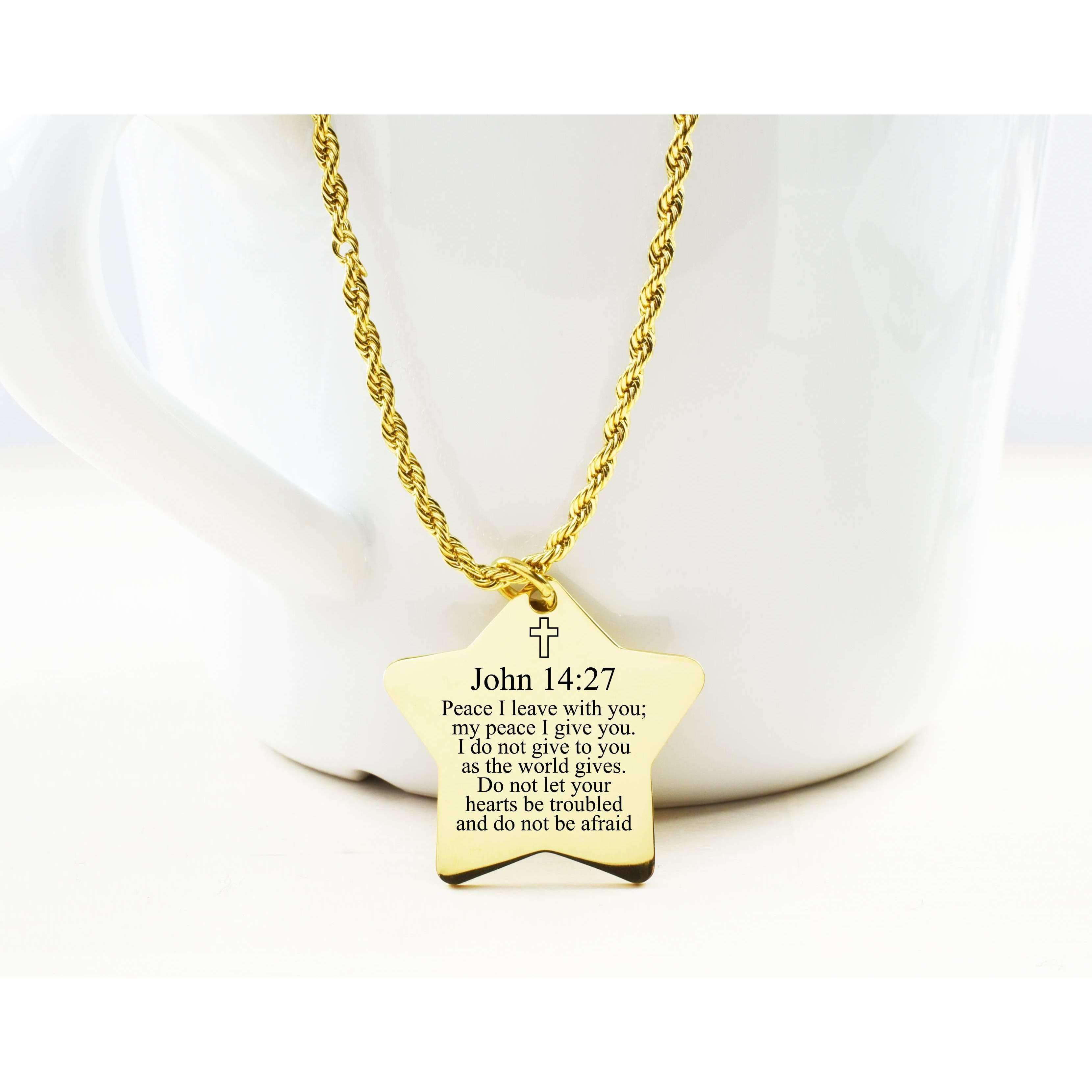Pink Box Bezeled Disc Scripture Necklace Rose Gold Isaiah 40:31 Pink Box Bezeled Disc Scripture Necklace Rose Gold Isaiah 40:31