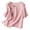 I419 Pink, variant on Yuncity Women Tops Short Sleeve Crew Neck Solid Color Embroidery Summer Leisure Relaxed Fit Outdoor Daily Wear Women's Tshirts Size L Orange