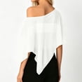 thumbnail image 4 of AWZXDE Lightweight Chiffon Summer Beach Wrap Soft Flowy Shawl Breathable Sun Scarf Versatile Evening Stole Dressy Cover Up Shawls for Evening Dresses White,L, 4 of 5