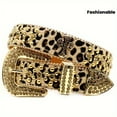 thumbnail image 2 of Ceinture Taille Imprimée Léopard avec Strass Style Y2k pour Hommes - Ceinture à la Mode, 2 of 7