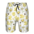 thumbnail image 3 of Vsdgher Sweet Honey Men's Beach Shorts, Surfing shorts, Swim trunks, Quick Dry Swim Trunks for Surfing Beach Fun -Medium, 3 of 6
