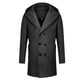 thumbnail image 5 of Chaqueta casual larga y elegante de mezcla de lana moteada con capucha para hombre, adecuada para climas fríos oso de fresa Electrónica, 5 of 5