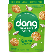 Dang Thai Rice Chips, Coconut Crunch, Vegan, Gluten-Free, 3.5 Oz Resealable Bags (12 Count)