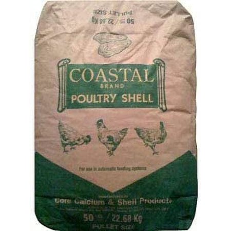 Homestead Harvest Coastal Oyster Shell Calcium Supplement – for Chickens and Ducks (50 lb)