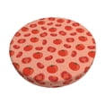 thumbnail image 2 of Lsque Tomato Round Bar chair cushion covers Velvet Fabric Premium Comfort Protects from Scratches and Stains for 14-17 Inch Chair- 13 inch, 2 of 7