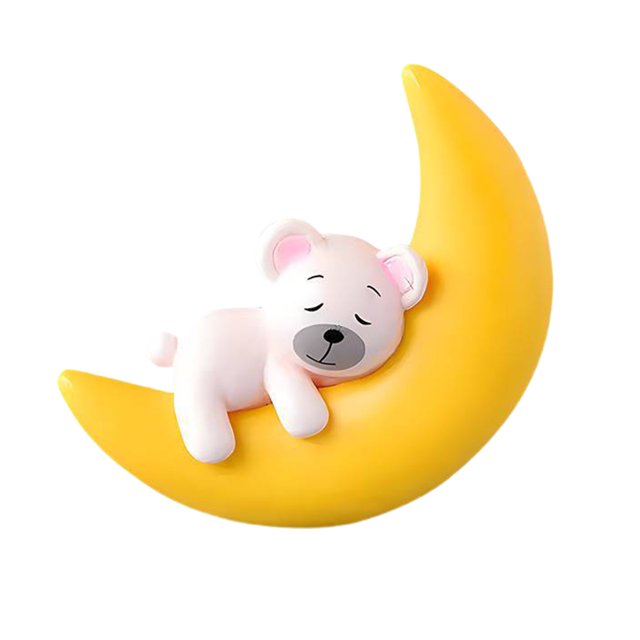 Cute Aquarium Floating Decoration Moon Animals Figure Fish Tank Ornament