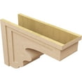 thumbnail image 5 of 12"W x 36"D x 24"H Classic Highland Rough Cedar Woodgrain TimberThane Corbel, Primed Tan, 5 of 6