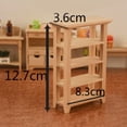 thumbnail image 4 of 2x1/12 Mini Almacenamiento Vitrina Estante Decoración Juguetes CUTICAT Escena de casa de muñecas en miniatura, 4 of 8