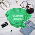 thumbnail image 5 of Womens Shenanigan Enthusiast T Shirt Funny St Patricks Day Party Novelty Tee Womens Graphic Tees, 5 of 9